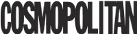 Cosmopolitan magazine logo is displayed in bold black font, representing a well-known lifestyle publication.