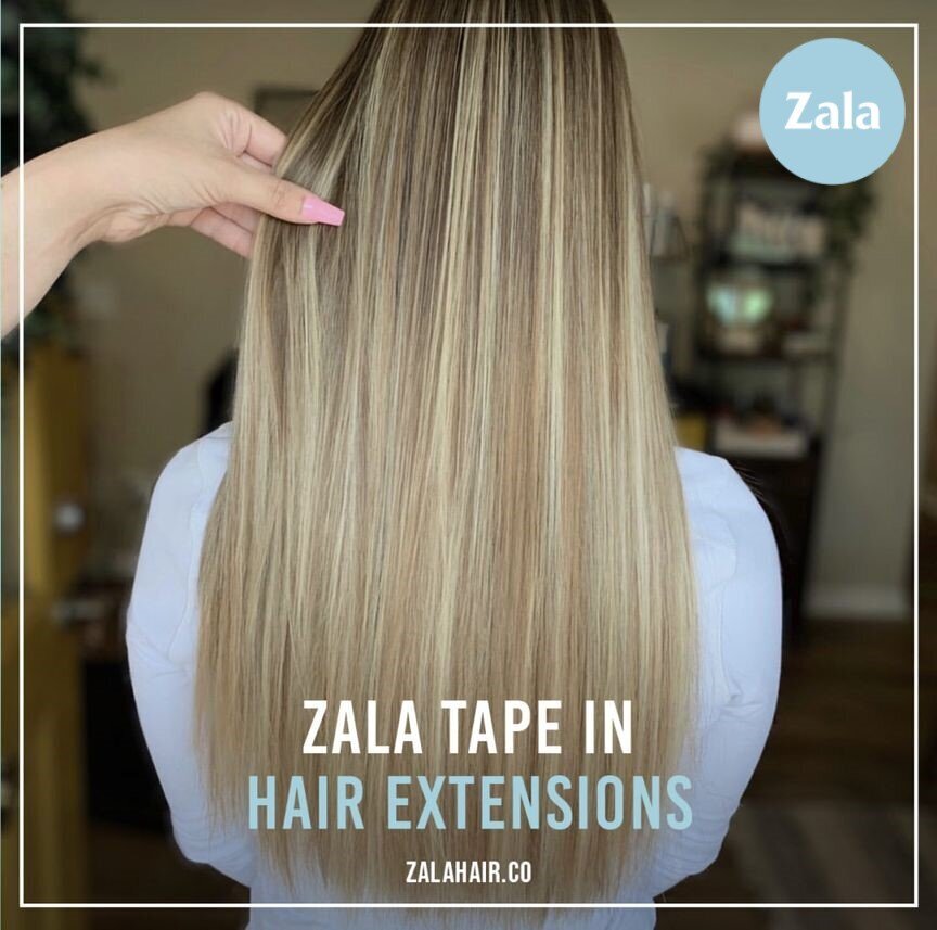 Human hair from zala (tape sold in extensions)