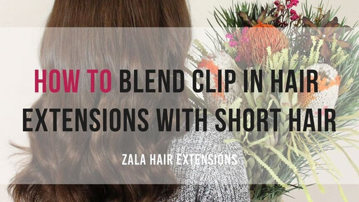 how to blend clip in hair extensions with short hair