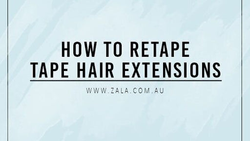 how to retape tape hair extensions