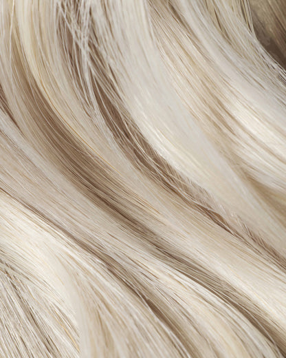 16" Weft Hair Extensions Ice Queen Platinum