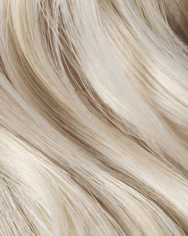 16" Weft Hair Extensions Ice Queen Platinum