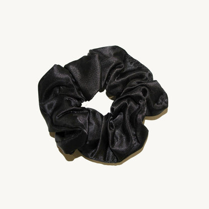 Jumbo Silky Hair Scrunchies Black