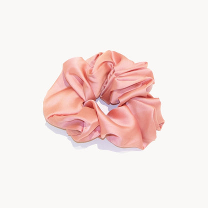 Jumbo Silky Hair Scrunchies Pink