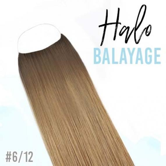 Zala New Halo Balayage Hair Extensions 16 20 Inch 140gr