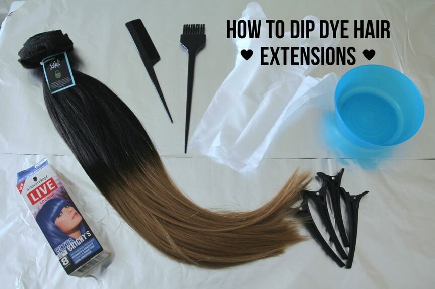 How To Dip Dye Hair Extensions Zala Us